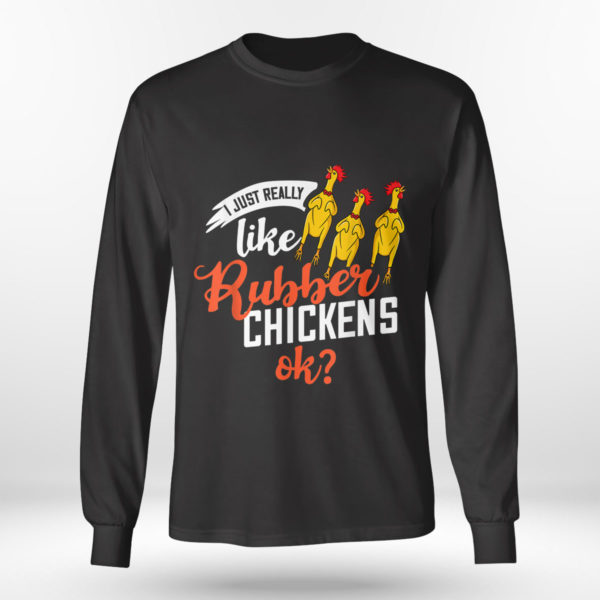 Longsleeve shirt Rubber Chicken Screaming Costume T Shirt