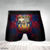 Men Boxer Barcelona FCB Glitter Mens Underwear Boxer Briefs