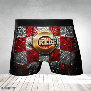 Men Boxer Cincinnati Reds MLB Glitter Mens Underwear Boxer Briefs