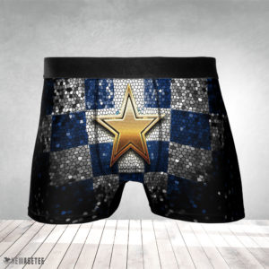 Men Boxer Dallas Cowboys NFL Glitter Mens Underwear Boxer Briefs