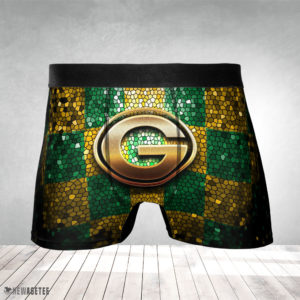 Men Boxer Green Bay Packers NFL Glitter Mens Underwear Boxer Briefs