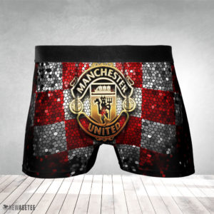 Men Boxer Manchester United FC Glitter Mens Underwear Boxer Briefs