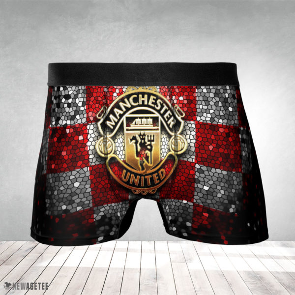 Men Boxer Manchester United FC Glitter Mens Underwear Boxer Briefs
