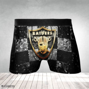 Oakland Raiders NFL Glitter Mens Underwear Boxer Briefs