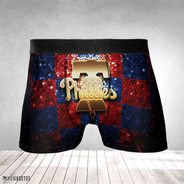 Men Boxer Philadelphia Phillies MLB Glitter Mens Underwear Boxer Briefs