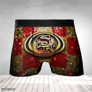 San Francisco 49ers NFL Glitter Mens Underwear Boxer Briefs
