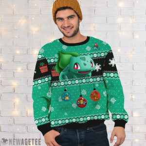 Men Sweater Bulbasaur Pokemon Woolen Ugly Christmas Sweater