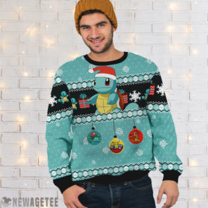 Men Sweater Squirtle Pokemon Woolen Ugly Christmas Sweater