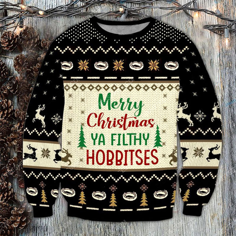 Merry Christmas You Filthy Hobbitses Ugly Sweater