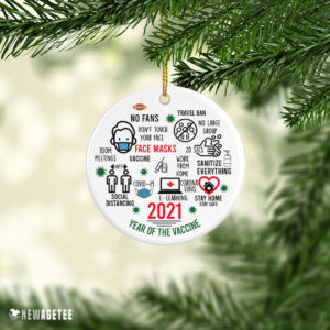 2021 Keepsake Bauble Year Of The Vaccine Pandemic Christmas Ornament