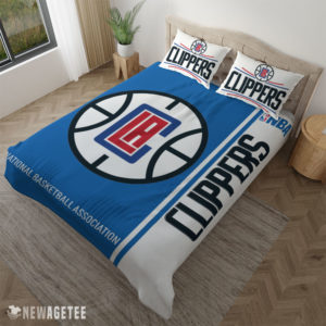 Pillow Case LA Clippers NBA Basketball Duvet Cover and Pillow Case Bedding Set