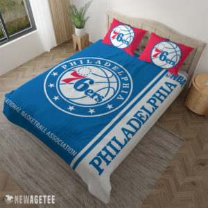 Pillow Case Philadelphia 76ers NBA Basketball Duvet Cover and Pillow Case Bedding Set