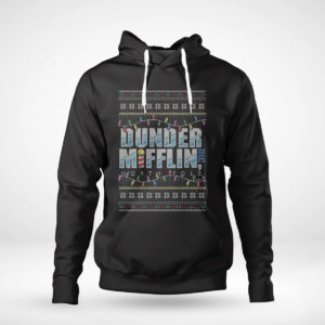 Pullover Hoodie Dunder Mifflin North Pole Branch The Office Ugly Christmas Sweater