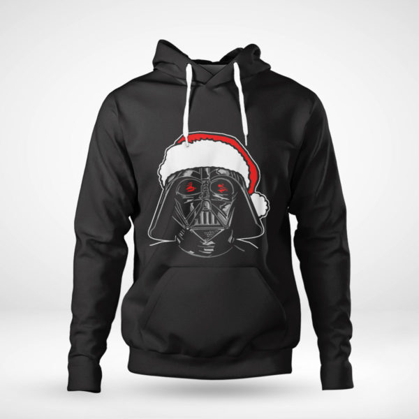 Pullover Hoodie Star Wars Santa Darth Vader Sketch Christmas SweatShirt