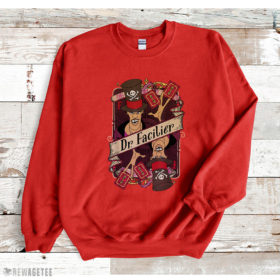 Red Sweatshirt Disney Princess And The Frog Facilier Playing Card T Shirt