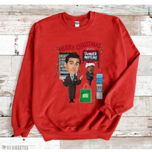 Red Sweatshirt Merry Christmas From Dunder Mifflin The Office Christmas Sweatshirt