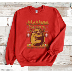 Red Sweatshirt Shrek Christmas Ugly Sweater T Shirt
