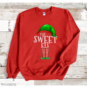 Red Sweatshirt The Sweet Elf Family Matching Group Christmas SweatShirt