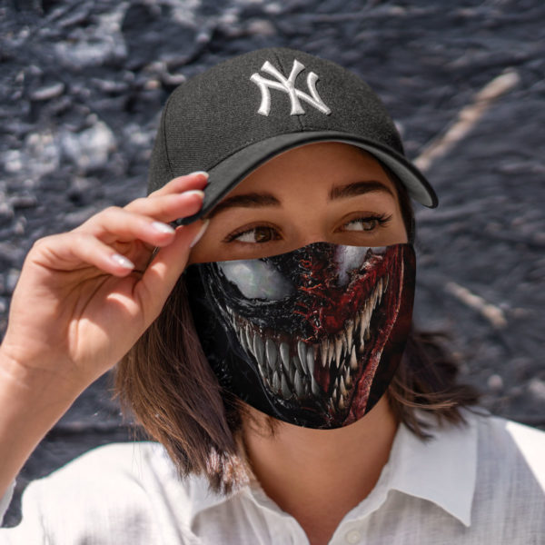 Reusable Face Mask Venom 2 Halloween Cloth Face Mask
