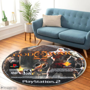 Round Carpet God of War II PlayStation 2 Disc Round Rug Carpet