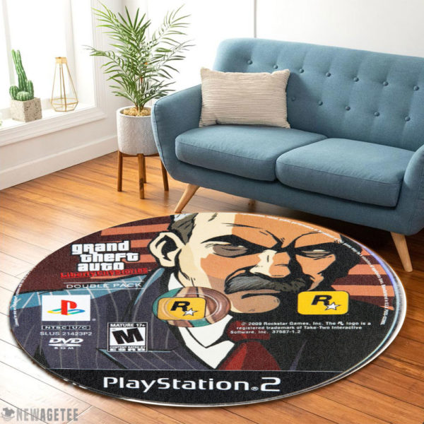 Round Carpet Grand Theft Auto Liberty City Stories and Vice City Stories Disc Round Rug Carpet