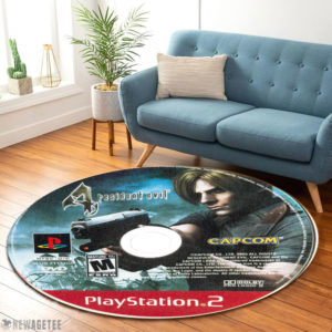 Round Carpet Resident Evil 4 Playstation 2 Capcom Disc Round Rug Carpet