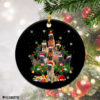 Round Ornament Bullmastiff Christmas Tree Lights Funny Dog Chrismas Ornament