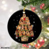 Round Ornament Chow Chow Christmas Tree Lights Funny Dog Chrismas Ornament