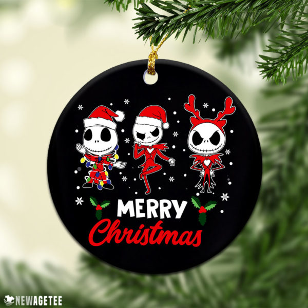 Round Ornament Disney Jack Skellington Nightmare Before Christmas Ornament
