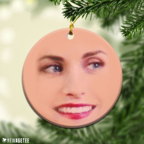Round Ornament Friends TV Show Monica Geller Face Christmas Ornaments Funny Holiday Gift