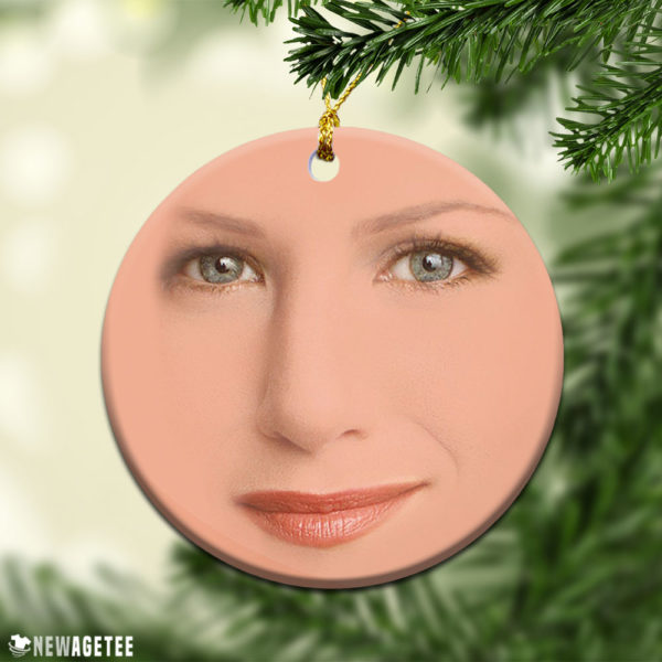 Round Ornament Friends TV Show Rachel Green Face Christmas Ornaments Funny Holiday Gift