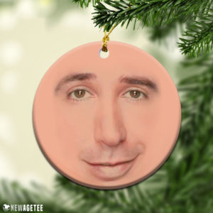 Round Ornament Friends TV Show Ross Geller Face Christmas Ornament Funny Holiday Gift