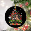 Round Ornament Miniature Pinscher Christmas Tree Lights Funny Dog Chrismas Ornament