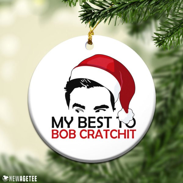 Round Ornament My Best To Bob Cratchit David Xmas Christmas ornament