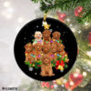 Round Ornament Poodle Christmas Tree Lights Funny Dog Chrismas Ornament