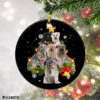 Round Ornament Pyrenean Sheepdog Christmas Tree Lights Funny Dog Chrismas Ornament