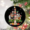 Round Ornament Saluki Christmas Tree Lights Funny Dog Chrismas Ornament