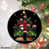 Round Ornament Schipperke Christmas Tree Lights Funny Dog Chrismas Ornament