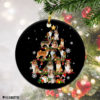 Round Ornament Sheltie Dog Christmas Tree Lights Funny Dog Chrismas Ornament