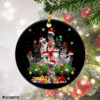 Round Ornament Standard Schnauzer Christmas Tree Lights Funny Dog Chrismas Ornament