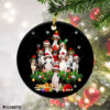 Round Ornament Treeing Walker Coonhound Christmas Tree Lights Funny Dog Chrismas Ornament