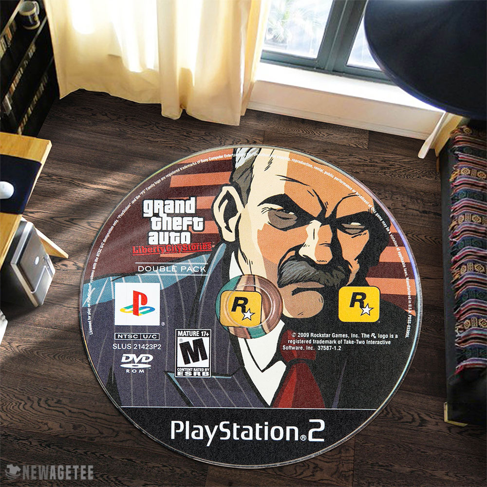 Grand Theft Auto Liberty City Stories and Vice City Stories 1 PlayStation 2  Disc Round Rug