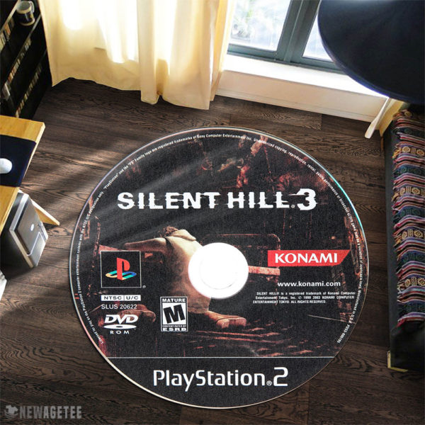 Round Rug Carpet Silent Hill 3 PlayStation 2 Disc Round Rug Carpet