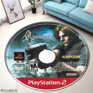 Round Rug Resident Evil 4 Playstation 2 Capcom Disc Round Rug Carpet