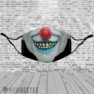 Stretch to Fit Mask Evil clown Masquerade ball Face Mask
