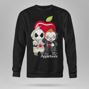 Sweetshirt Baby Jack Skellington And Baby Pennywise Is Friends Applebees Shirt