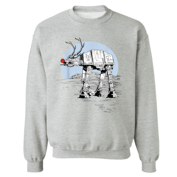 Sweetshirt sport grey Star Wars Rudolph ATAT Walker Christmas T Shirt