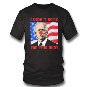 T Shirt Biden Sucks I didnt Vote For This Idiot American flag Shirt