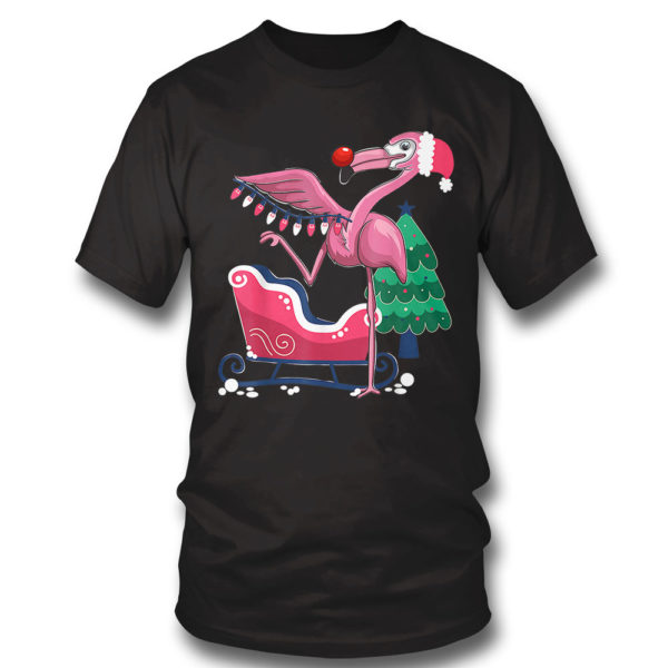T Shirt Christmas Flamingo Tropic Winter Gifts T Shirt