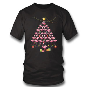 T Shirt Cute Flamingos Christmas Tree T Shirt